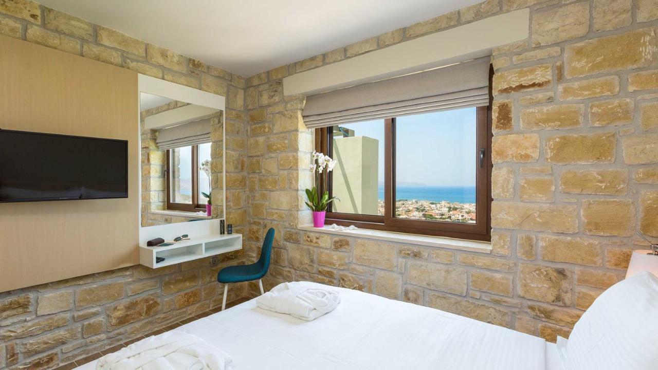 Villa Emilia I Luxury, Amazing Seaview, Next To The Town Kissamos Luaran gambar